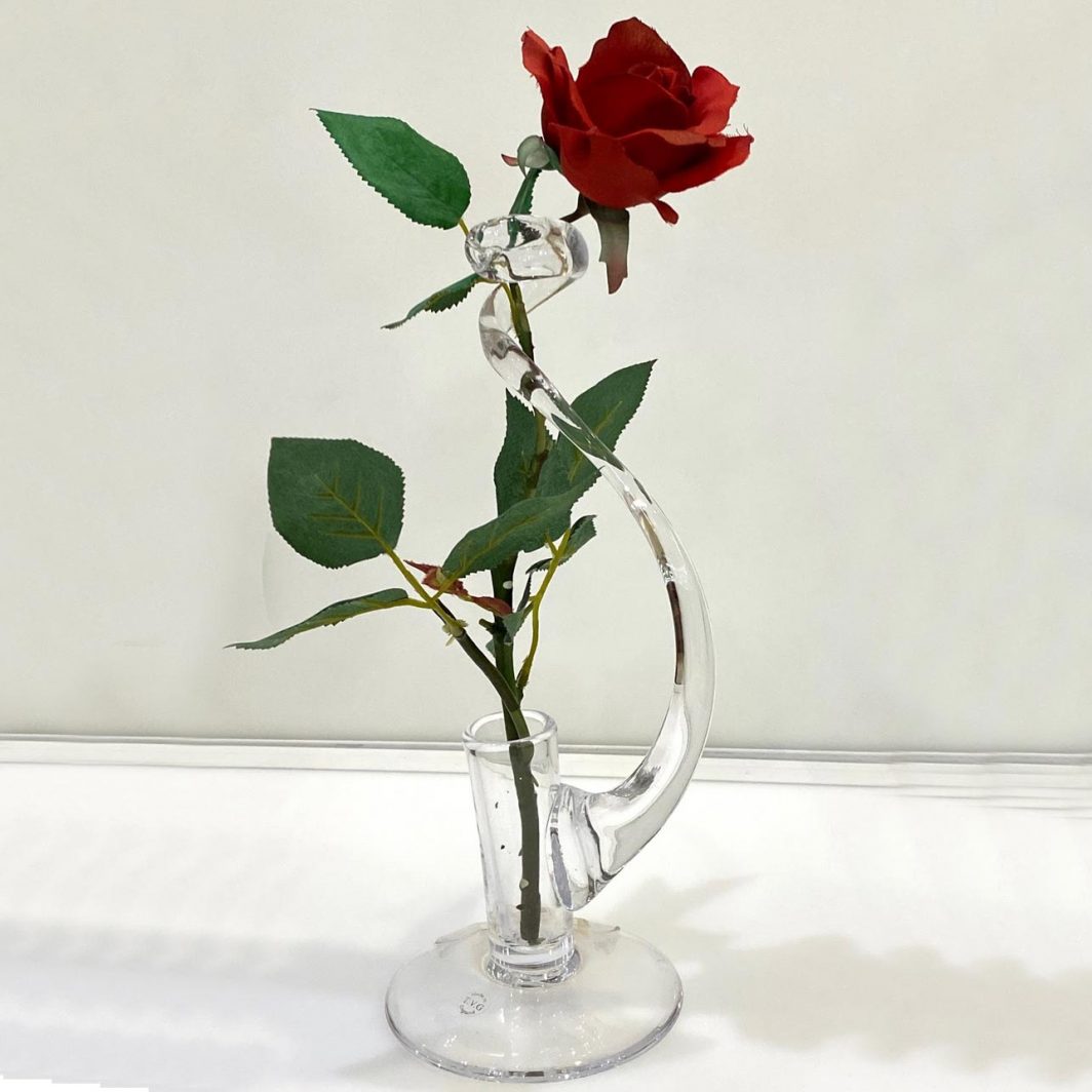Twisted Single Stem Vase ( Glass)