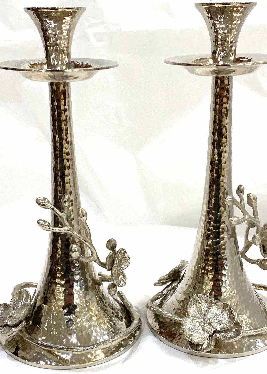 Michael Aram White Orchid Candle Holders