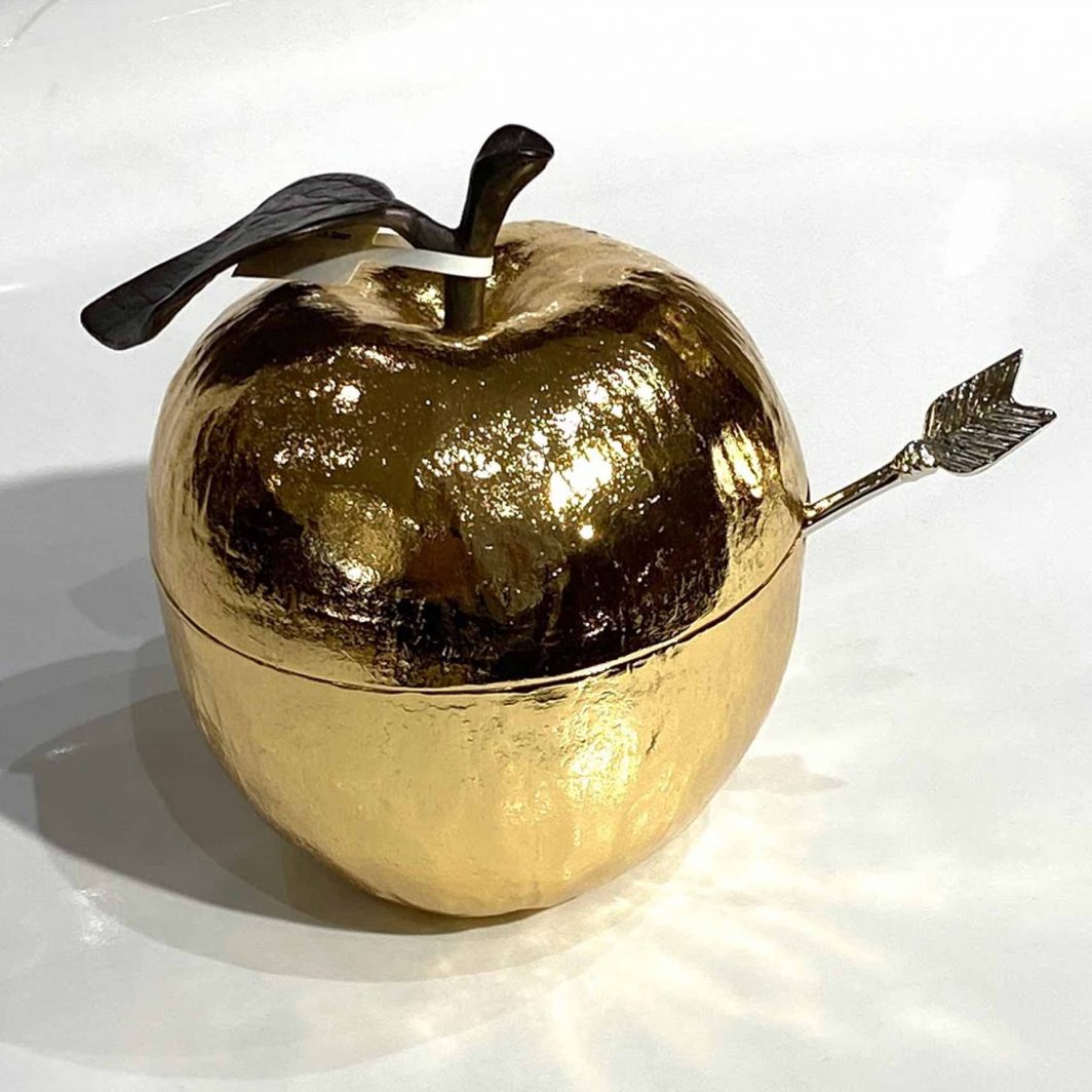Michael Aram Honey Pot With Spoon Gold