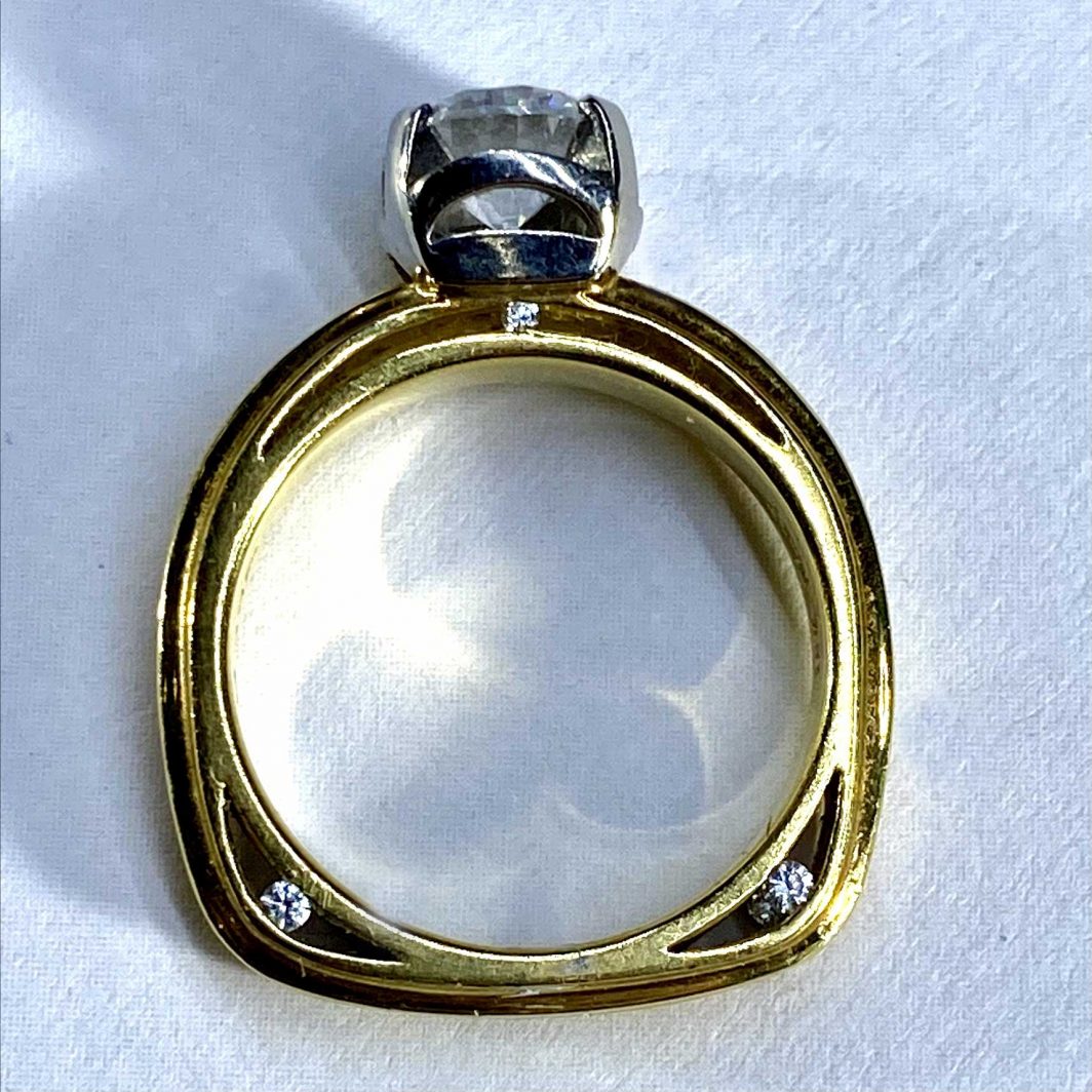 Engagement Ring Yellow Gold 18K (103-43)-01