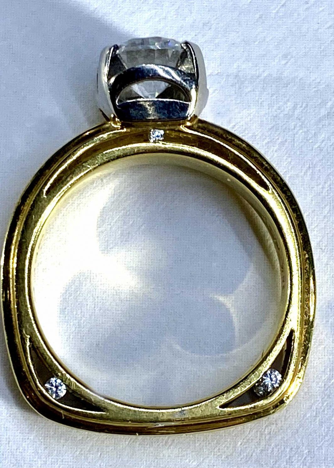 Engagement Ring Yellow Gold 18K (103-43)-01