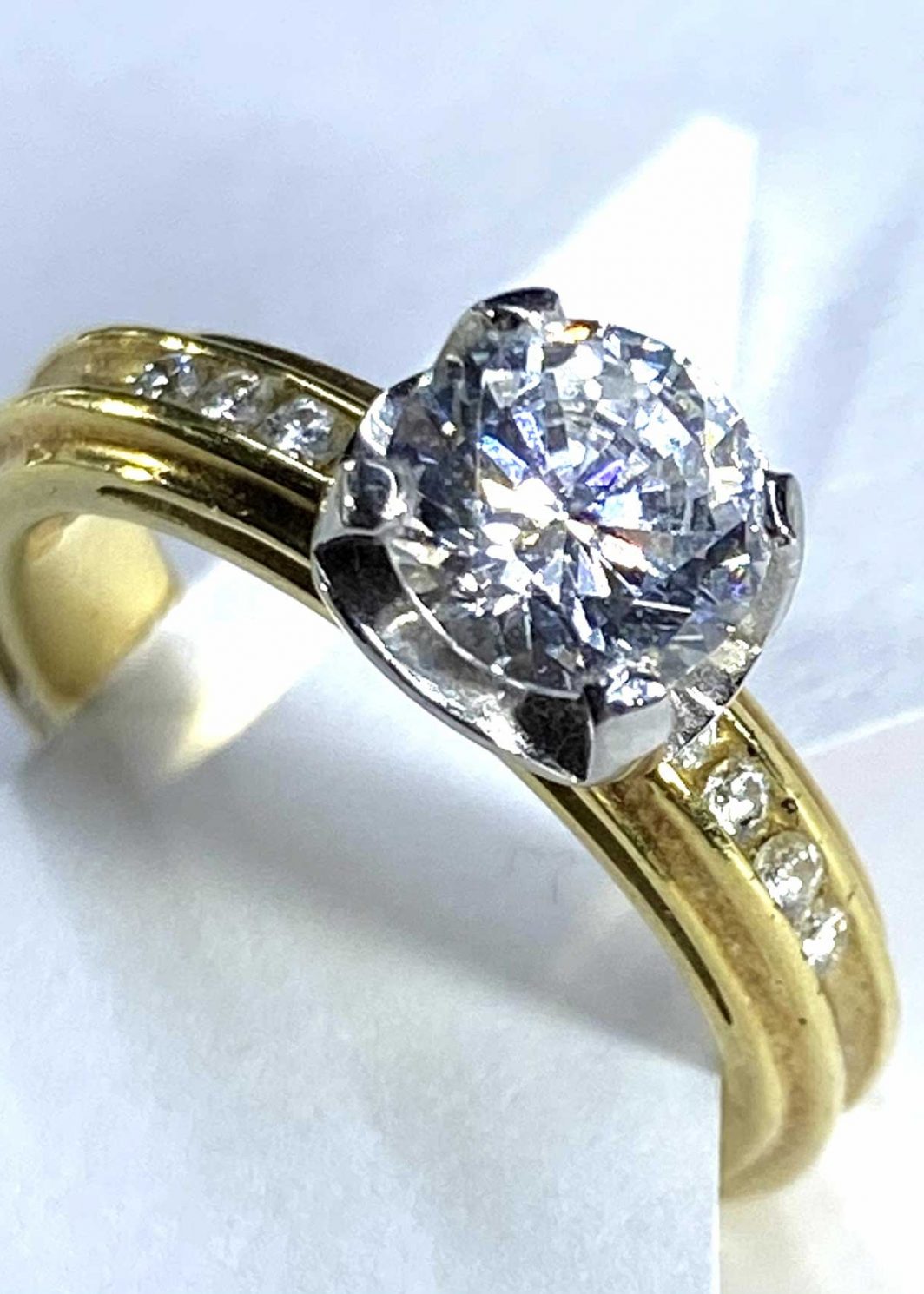 Engagement Ring Yellow Gold 18K (103-43)